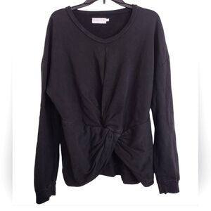 Sincerely Jules Black Twist Knot Front Sweatshirt Size Large